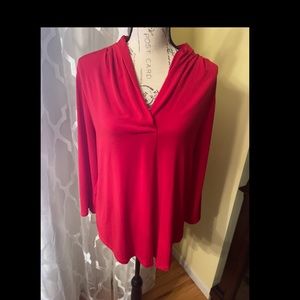 XL charter club red blouse